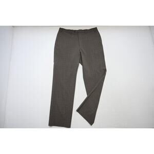 Ralph Ralph Lauren Plaid Flat Dress Pants Casual Stretch Mens Size 36 x 32